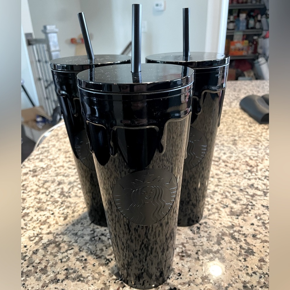 COPY - 🎃🖤 Starbucks Venti Black Slime Tumbler Tik Tok Viral 🎃🖤